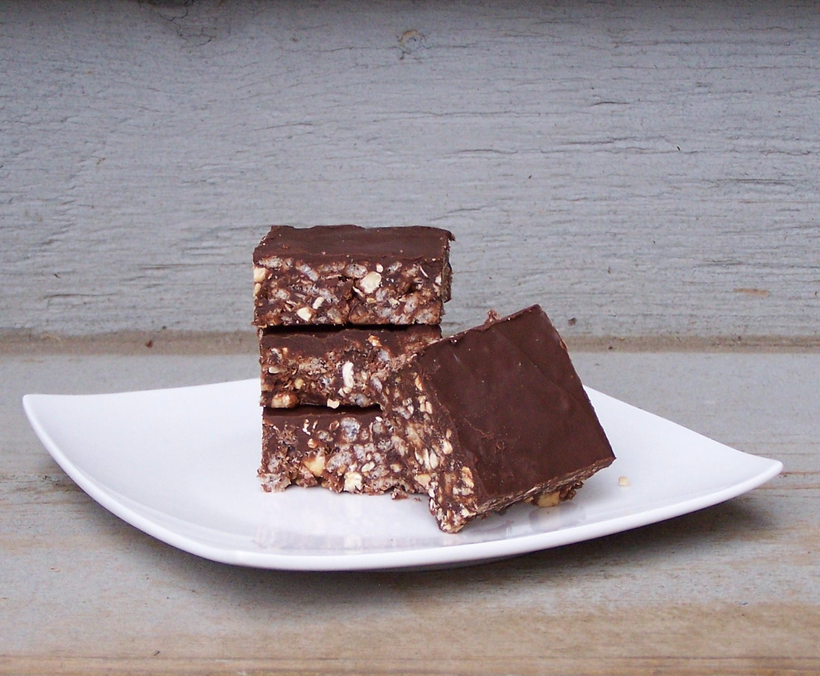 Chocolate Peanut Butter Rice Krispie Treats - half healthy, half totally not, 100% awesomeness :)