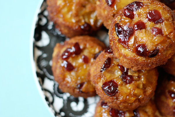 Cranberry Apple Upside Down Muffins