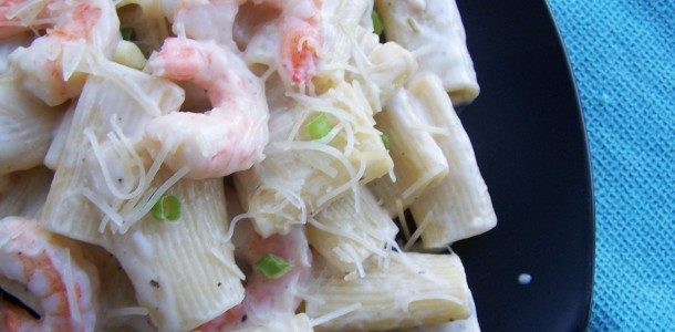 shrimp pesto pasta alfredo