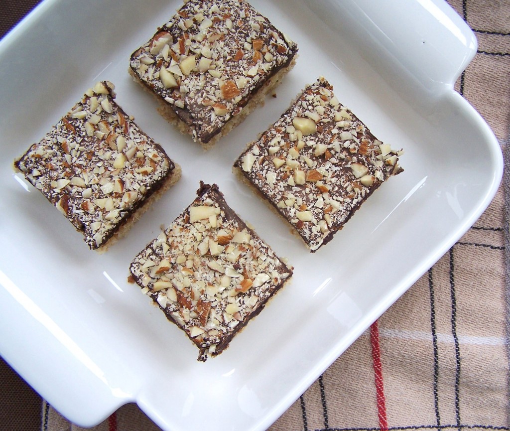 Chocolate Almond Cake Squares