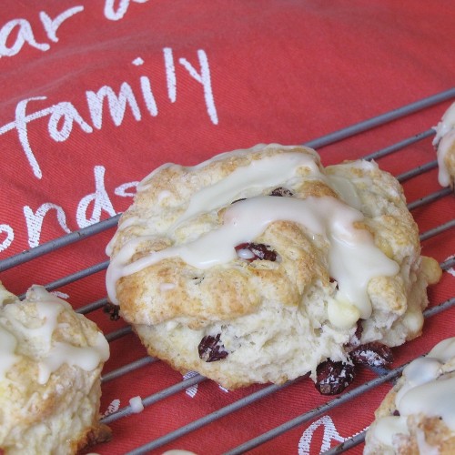 Cranberry White Chocolate Scones