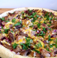 pork pizza square