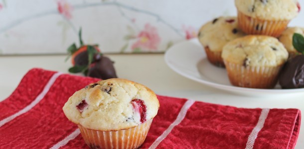 Chocolate Strawberry Muffin