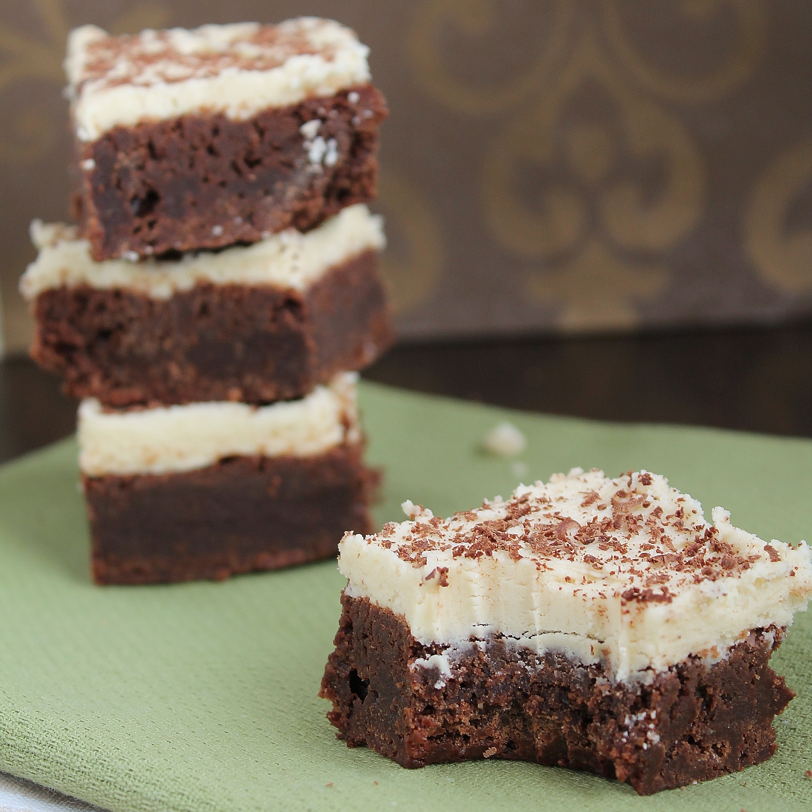 Fudgy Brownies with Cookie Dough Frosting