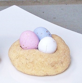 Peanut butter mini egg cookies