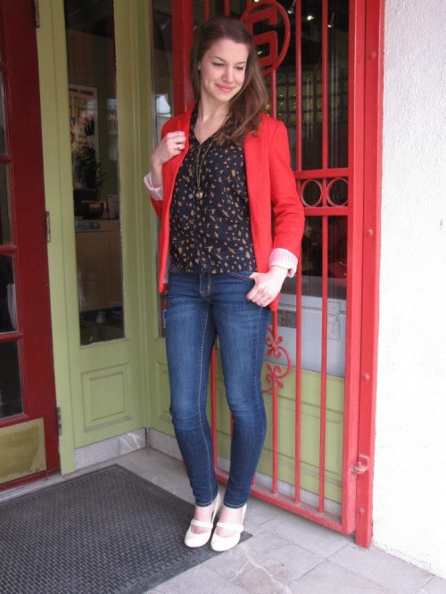 Red blazer