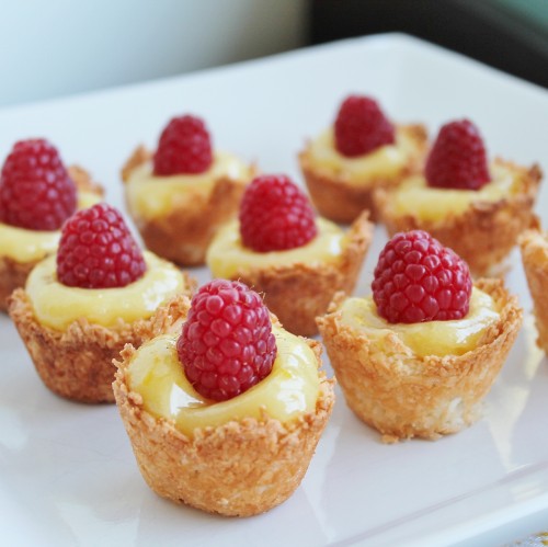 lemon coconut mini pies