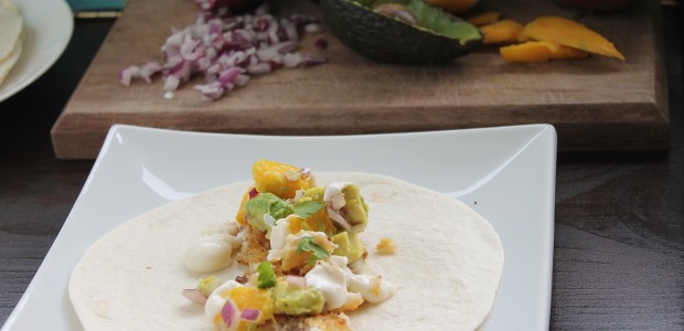 #htmlcaption_6018 Fish Tacos with Avocado Mango Salsa