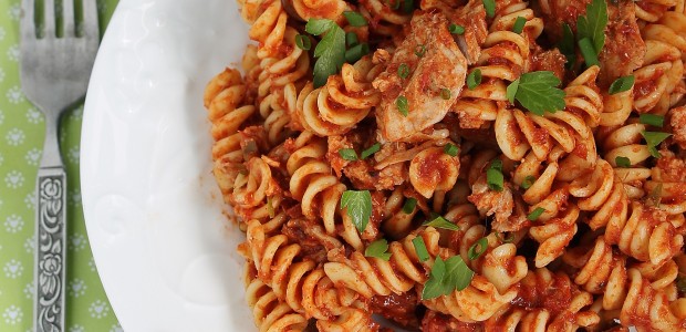 #htmlcaption_6056 BBQ Pulled Pork Pasta