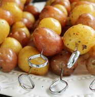Barbecued new potatoes