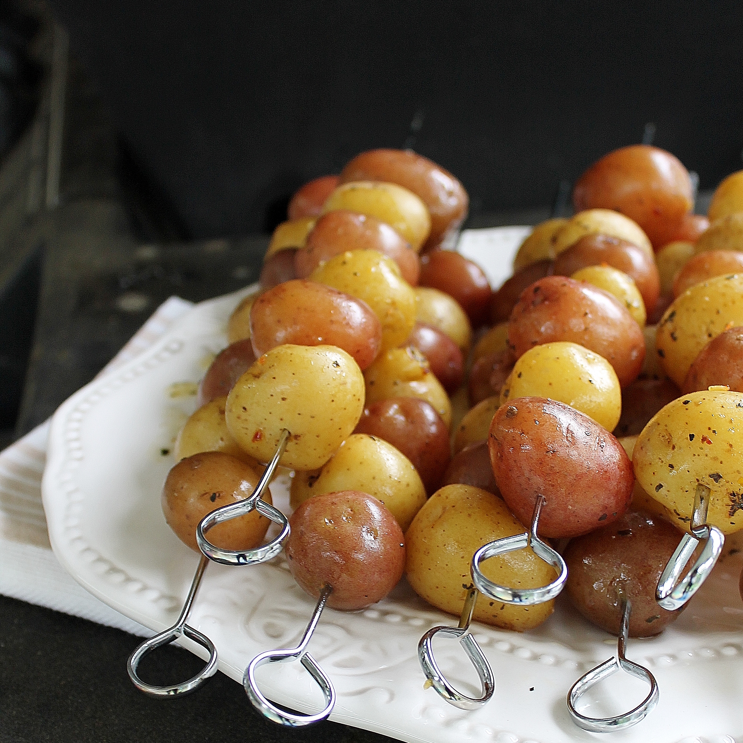 Skewered Grilled Potatoes