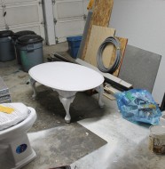 Coffee table in progress