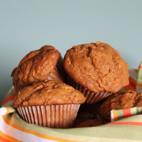 carrot gingerbread muffins