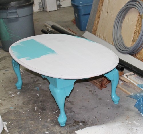 Turquoise coffee table