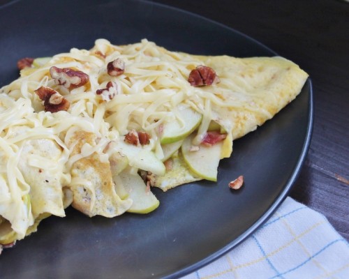 Apple Brie Omelettes