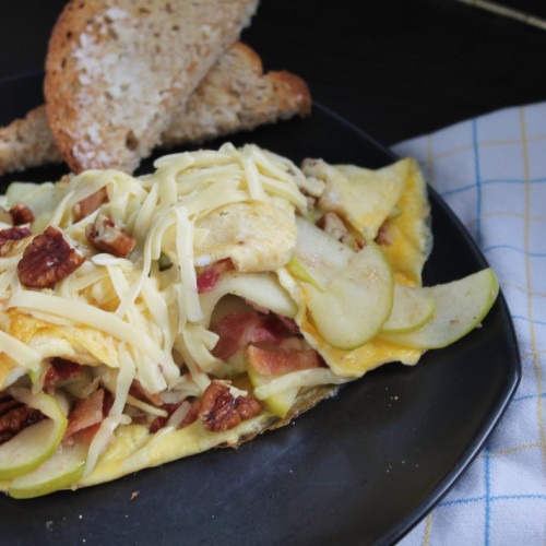 Apple Brie Omelettes