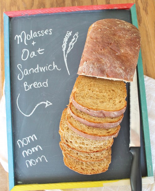 Molasses Oat Sandwich Bread - healthy bread forgiving for those of us less than friendly with yeast!