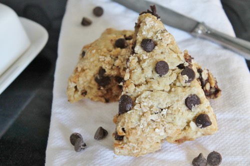 Oatmeal Chocolate Chip Scones