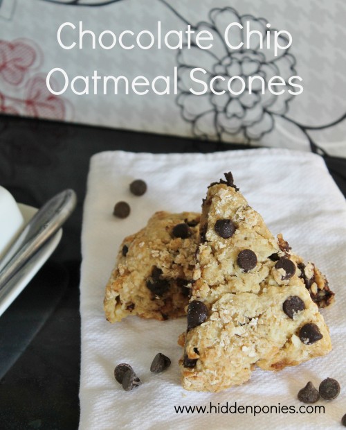 Oatmeal Chocolate Chip Scones