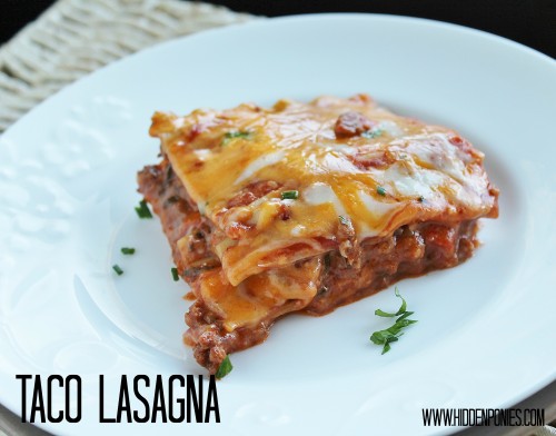 Taco lasagna - all the great flavours of taco in an easy weeknight meal perfect for making ahead, giving away, or just doubling for yourself!