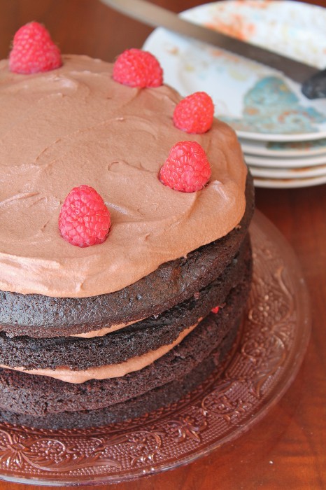 raspberry layer cake