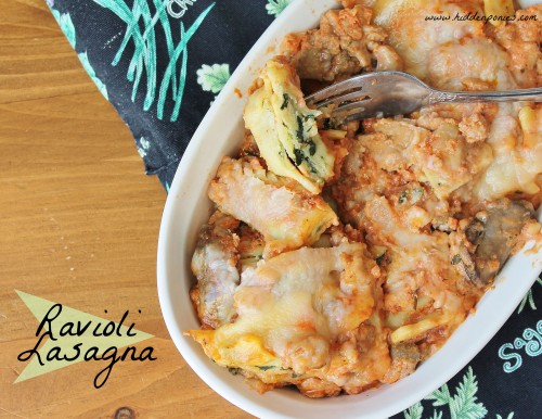 Ravioli Lasagna - a quick, delicious way to have lasagna every week!