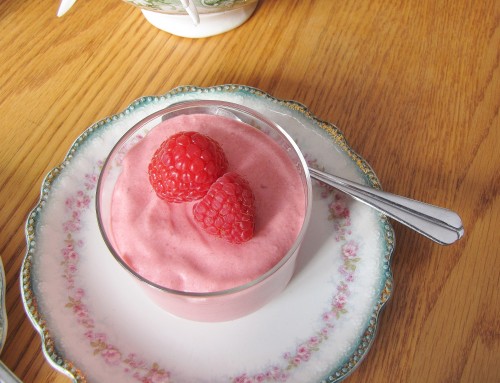 Cranberry Raspberry Mousse - light, fruity, and gluten free, egg free, and dairy free!