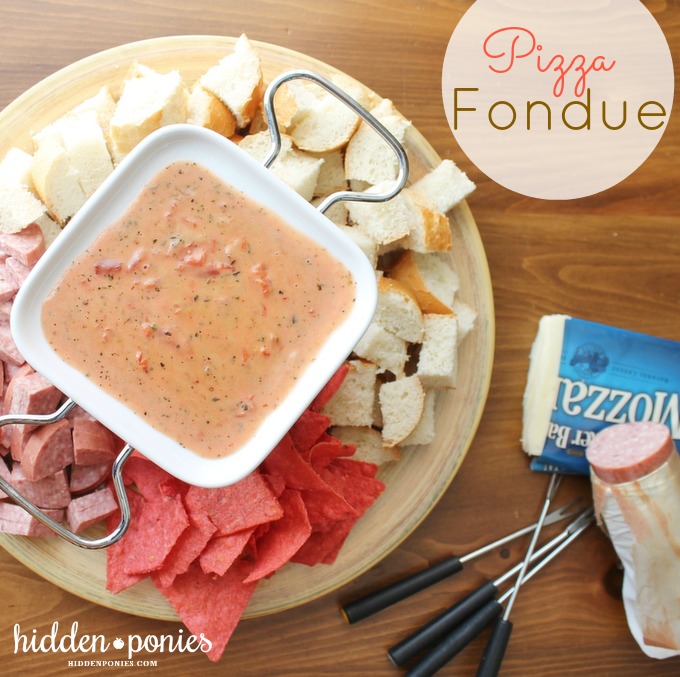 Pizza Fondue - an out-of-this-world appetizer or lunch!