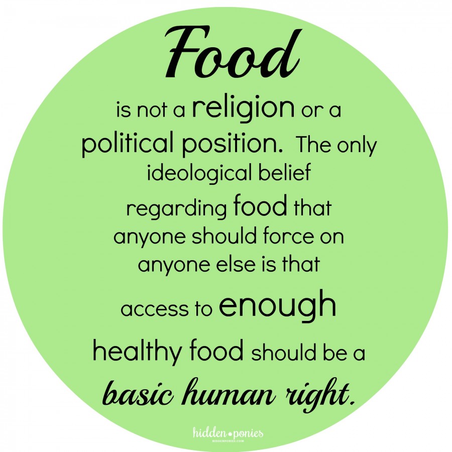 Food is not a religion quote