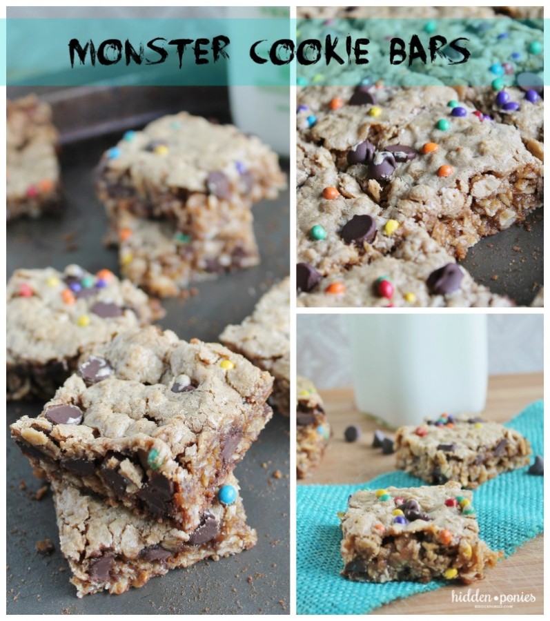 Monster Cookie Bars (naturally gluten free!)