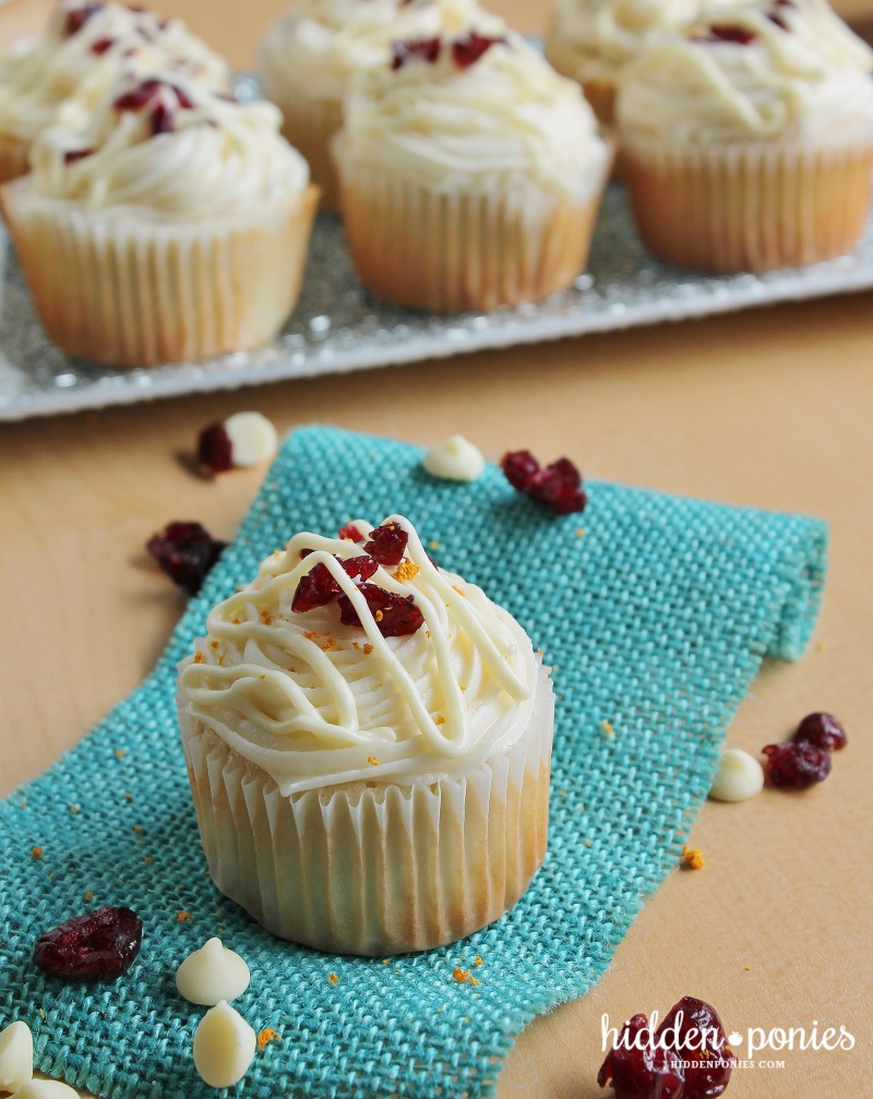 Cranberry Bliss Cupcakes!
