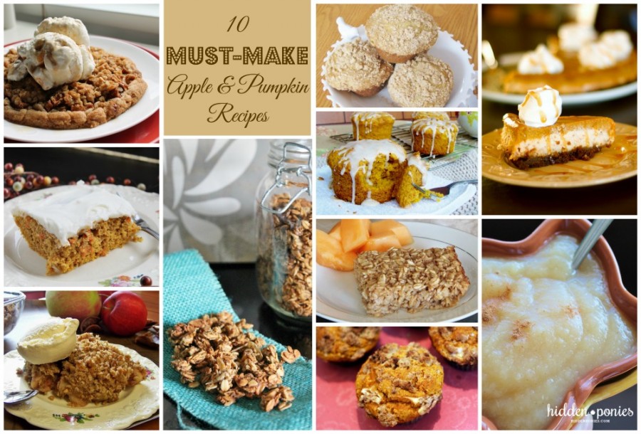 Fall recipe collage