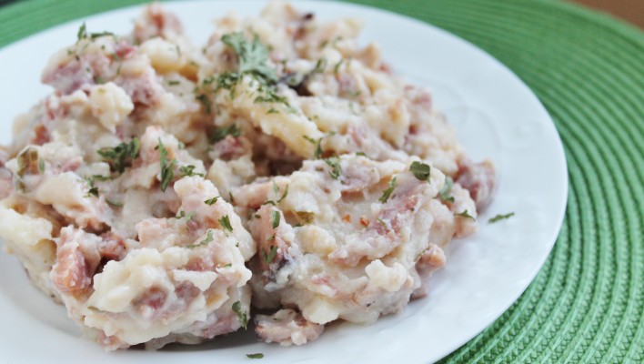 Slow Cooker Scalloped Potatoes with Ham