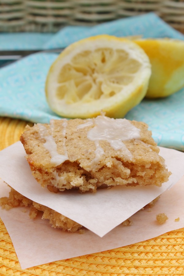 Lemon Oat Bars - the lemon flavour is such a fun surprise in these unassuming chewy oat bars! | www.hiddenponies.com