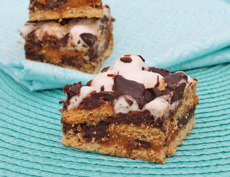 S'mores Bars...crazy good, I can eat s'mores all year now!!  