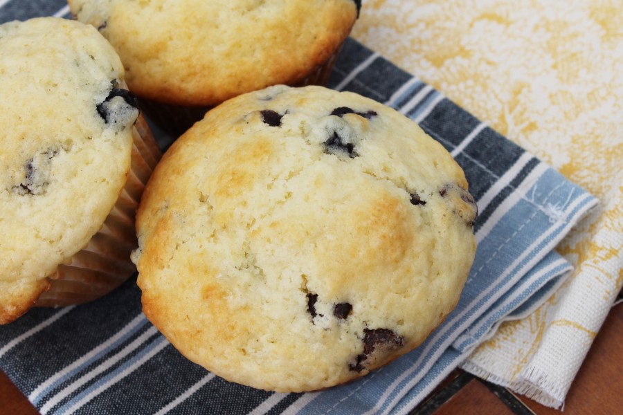 Blueberry White Chocolate Muffins - these are perfect for waking up the kids or adding to lunches!