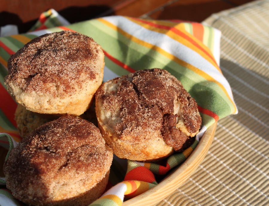 Cinnamon Sugar Reese's Stuffed Muffins