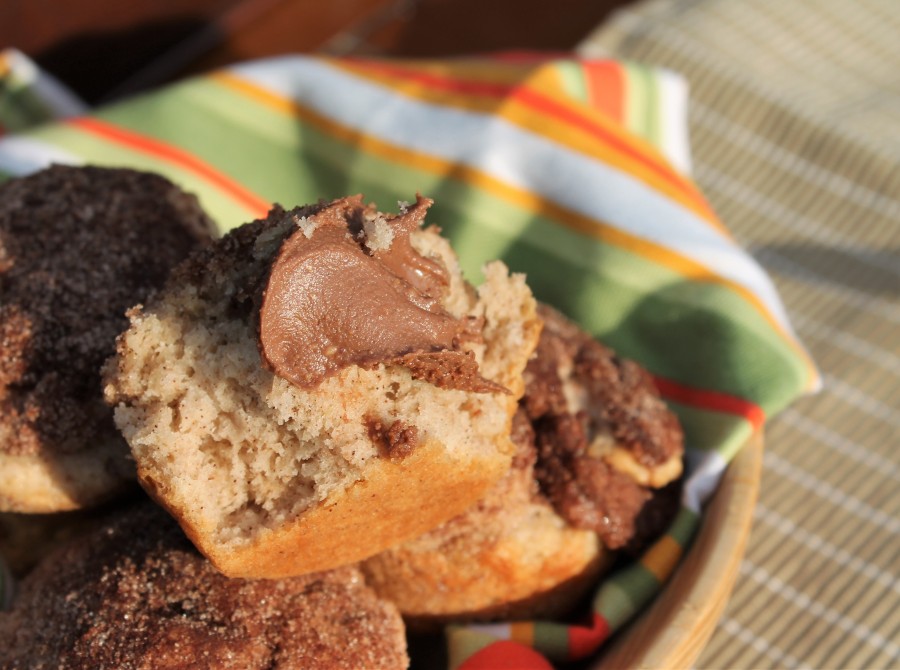 Cinnamon Sugar Reese's Stuffed Muffins