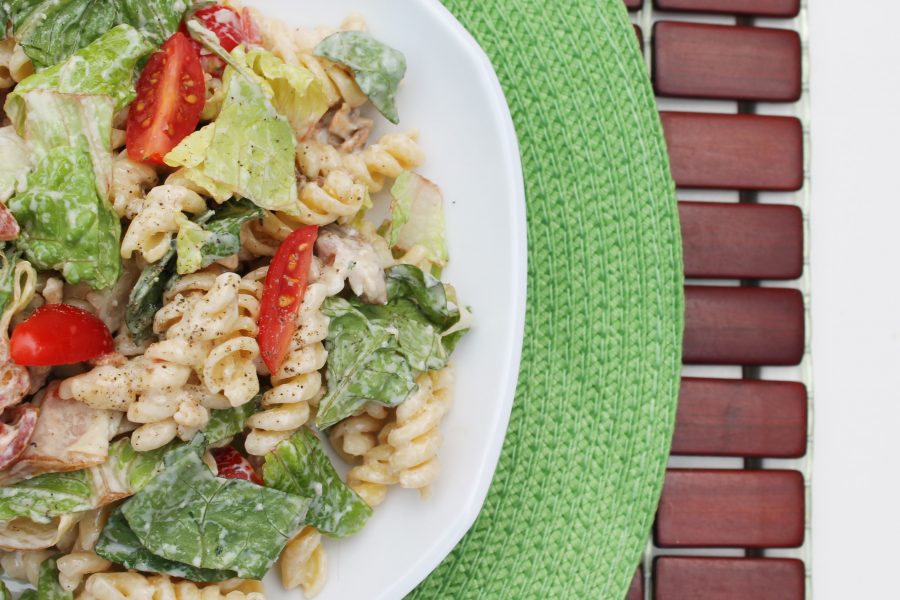 Bacon Caesar Pasta Salad - the perfect hearty, crowd pleasing salad for any barbecue or a light dinner all on its own.