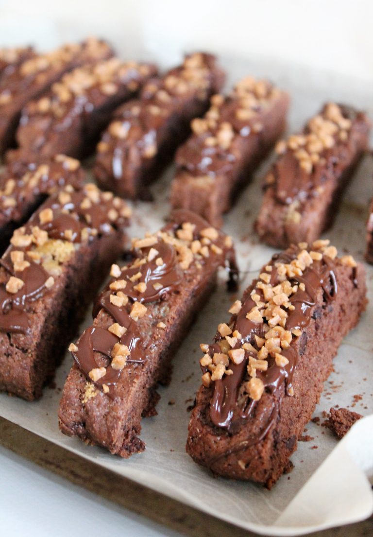 Chocolate Toffee Biscotti