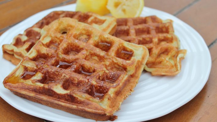 Lemon Chia Seed Waffles