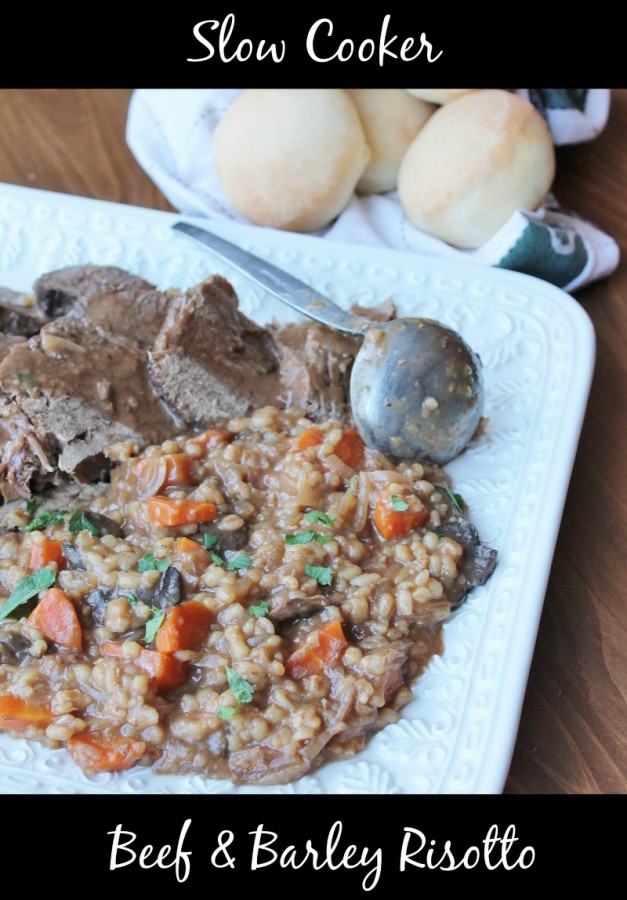 Slow Cooker Beef & Barley Risotto