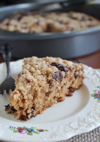 Pumpkin Cake with Chocolate Chip Streusel