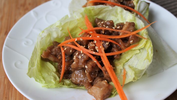 Honey Soy Chicken Lettuce Cups