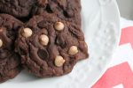 Double Chocolate Salted Caramel Cookies