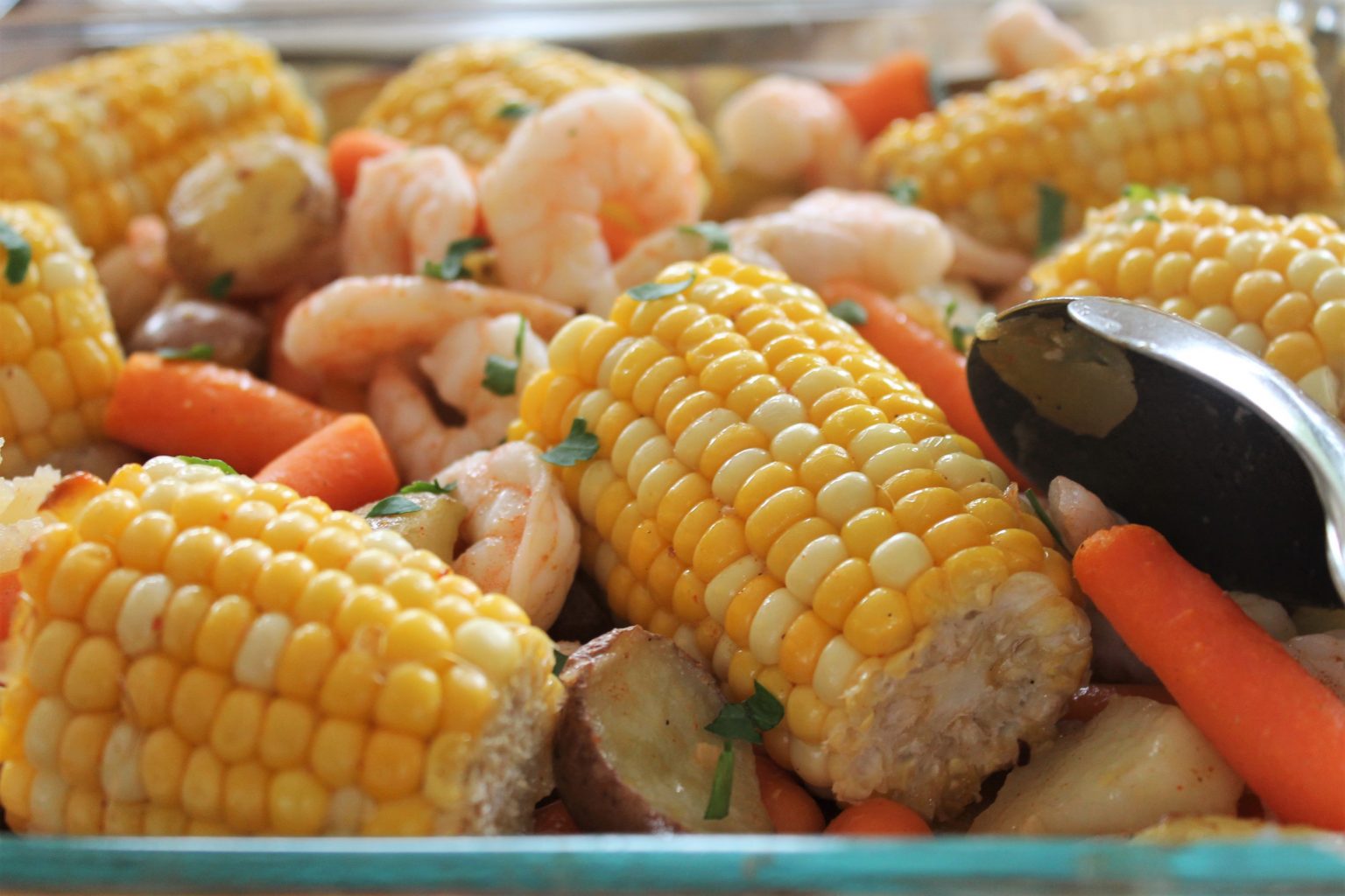 Roasted Veggies & Shrimp Sheet Pan Dinner